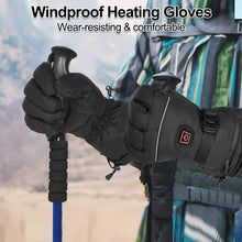 Heated Gloves 3.7V 3500 Mah Rechargeable Battery Electric Heated Gloves Washable Temperature Adjustable for Outdoor Riding Fishing Skiing Hiking Camping
