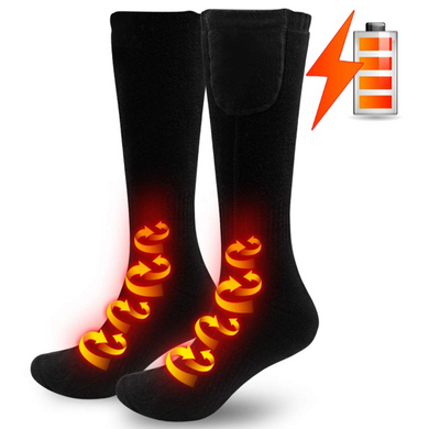 Heated Socks, Electric Socks 3.7V Rechargeable Battery Heating Socks Men Women Cotton Winter Thermal Sock for Ski Sleeping Hunting Fishing Riding