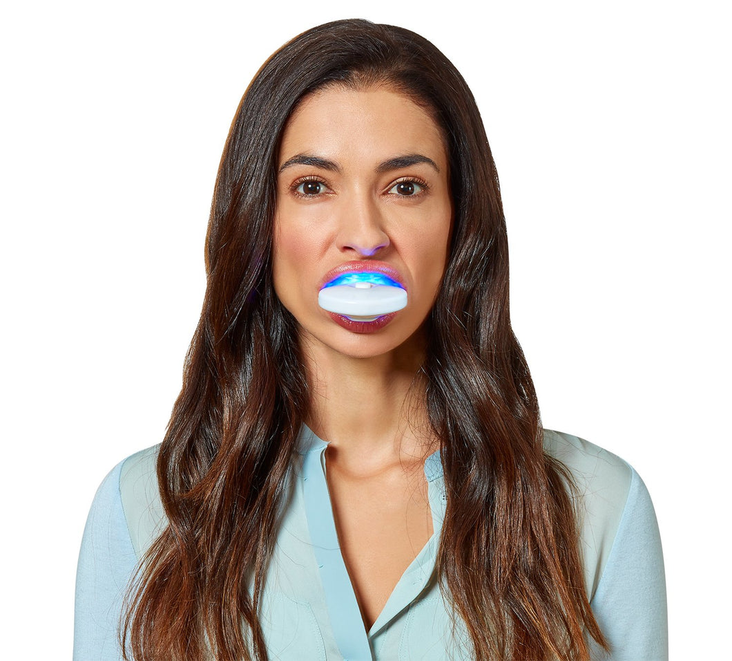 Teeth Whitening Kit, LED Light, 35% Carbamide Peroxide, (2) 5ml Gel Syringes, Tray and Case