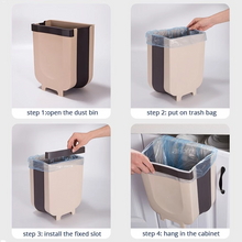 WALL MOUNTED FOLDING WASTE BIN