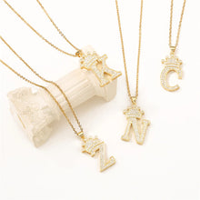 🎄Best Christmas Sale🎄 Crown Letter Necklace🔥60% OFF Today Limited 100 pcs🔥