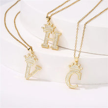🎄Best Christmas Sale🎄 Crown Letter Necklace🔥60% OFF Today Limited 100 pcs🔥