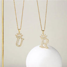 🎄Best Christmas Sale🎄 Crown Letter Necklace🔥60% OFF Today Limited 100 pcs🔥