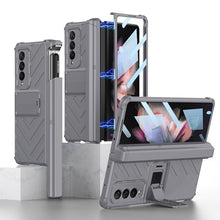 Magnetic All-included Slide Pen Case With Back Screen Glass Hinge Holder Phone Cover For Samsung Galaxy Z Fold 3 5G/Z Fold 4 /Z Fold 2 5G