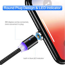 Magnetic Phone Charging Cable, 3 in 1 360°& 180°Rotation Magnetic Phone USB Cable (1 Pack 3.3 ft, 1 Pack 6.6 ft)