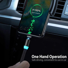 Magnetic Phone Charging Cable, 3 in 1 360°& 180°Rotation Magnetic Phone USB Cable (1 Pack 3.3 ft, 1 Pack 6.6 ft)