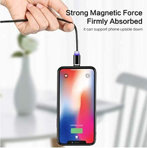 Magnetic Phone Charging Cable, 3 in 1 360°& 180°Rotation Magnetic Phone USB Cable (1 Pack 3.3 ft, 1 Pack 6.6 ft)