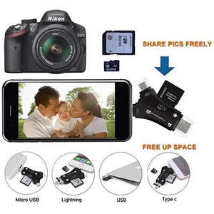 Versatile High Speed 4-in-1 SD Card Reader