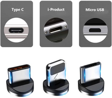 Magnetic Phone Charging Cable, 3 in 1 360°& 180°Rotation Magnetic Phone USB Cable (1 Pack 3.3 ft, 1 Pack 6.6 ft)