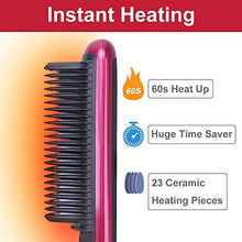 Perfect Your Hair in Minutes - Hair Straightener Brush for All Hair Types, Great Styler at Home