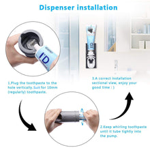 UV Toothbrush Holder, Toothpaste Dispenser + 5 Toothbrush Sterilizer Holder Wall Mounted with Sticker for Women Kids Baby Bathroom