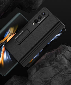 Magnetic All-included Slide Pen Case With Back Screen Glass Hinge Holder Phone Cover For Samsung Galaxy Z Fold 3 5G/Z Fold 4 5G
