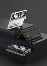 Magnetic All-included Slide Pen Case With Back Screen Glass Hinge Holder Phone Cover For Samsung Galaxy Z Fold 3 5G/Z Fold 4 5G