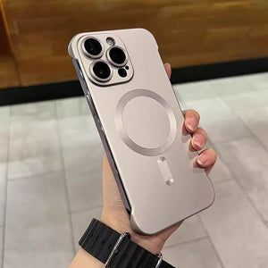Suitable for iPhone14promax magnetic anti-drop mobile phone case Rimless