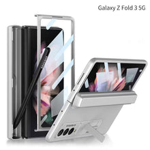 Magnetic All-included Slide Pen Case With Back Screen Glass Hinge Holder Phone Cover For Samsung Galaxy Z Fold 3 5G/Z Fold 4 5G