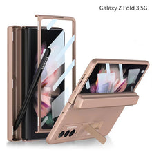 Magnetic All-included Slide Pen Case With Back Screen Glass Hinge Holder Phone Cover For Samsung Galaxy Z Fold 3 5G/Z Fold 4 5G