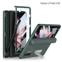 Magnetic All-included Slide Pen Case With Back Screen Glass Hinge Holder Phone Cover For Samsung Galaxy Z Fold 3 5G/Z Fold 4 5G