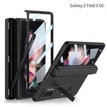 Magnetic All-included Slide Pen Case With Back Screen Glass Hinge Holder Phone Cover For Samsung Galaxy Z Fold 3 5G/Z Fold 4 5G