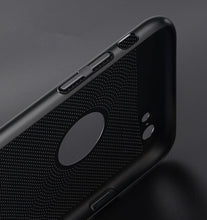Ultra Slim Grid Heat Dissipate Phone Case For iPhone 6 S 6S 7 8 Plus X Matte Hard PC Protective Cover