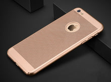 Ultra Slim Grid Heat Dissipate Phone Case For iPhone 6 S 6S 7 8 Plus X Matte Hard PC Protective Cover