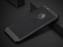 Ultra Slim Grid Heat Dissipate Phone Case For iPhone 6 S 6S 7 8 Plus X Matte Hard PC Protective Cover