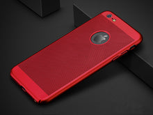 Ultra Slim Grid Heat Dissipate Phone Case For iPhone 6 S 6S 7 8 Plus X Matte Hard PC Protective Cover