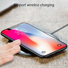 For iPhone X 8 Plus 7 Plus Tempered Glass Back Cover Magnetic Adsorption Flip Case
