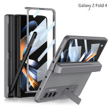 Magnetic All-included Slide Pen Case With Back Screen Glass Hinge Holder Phone Cover For Samsung Galaxy Z Fold 3 5G/Z Fold 4 5G