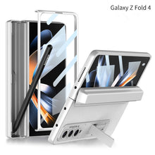 Magnetic All-included Slide Pen Case With Back Screen Glass Hinge Holder Phone Cover For Samsung Galaxy Z Fold 3 5G/Z Fold 4 5G